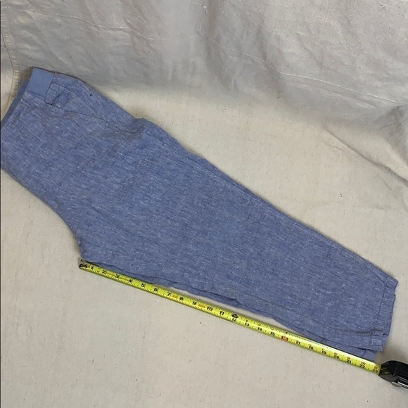 J Jill Love Linen Blue Ankle Pant SP - Picture 7 of 7
